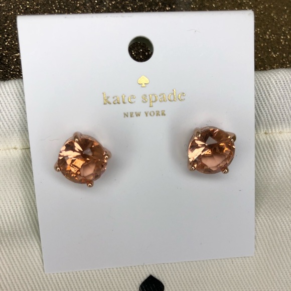 Kate spade Rose gold light peach earrings - Picture 2 of 4